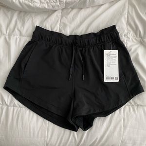 Lululemon Inner glow black shorts